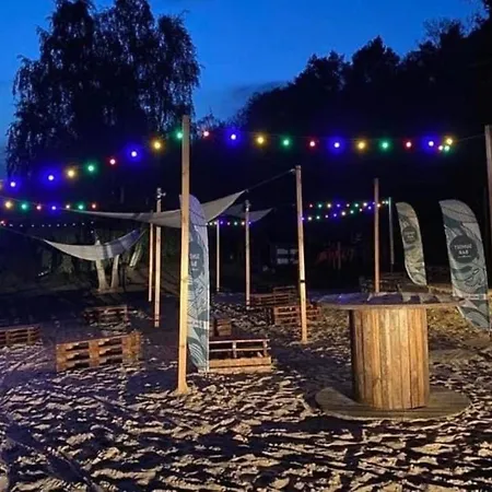 Domek Nad Jeziorem W Puszczy Zielonka Kaminsko Exterior photo
